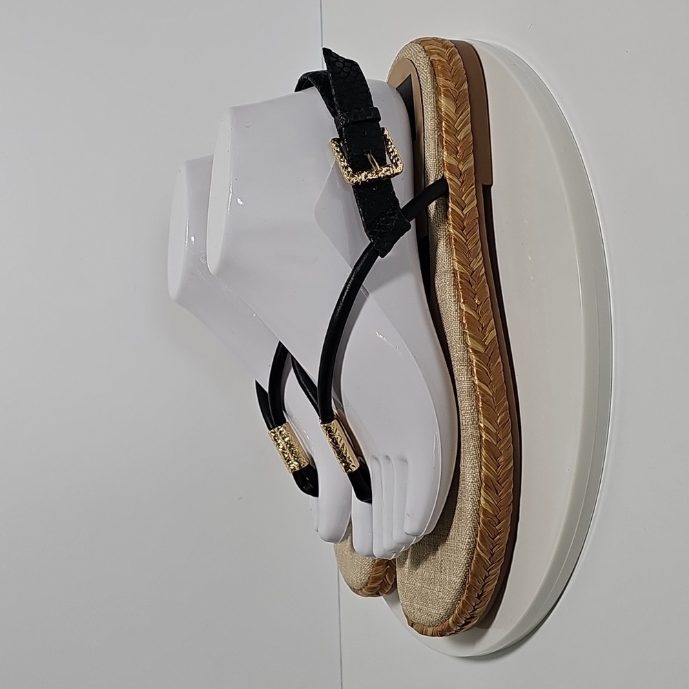 Dolce Vita Black and Tan Sandals - Picture 9 of 15
